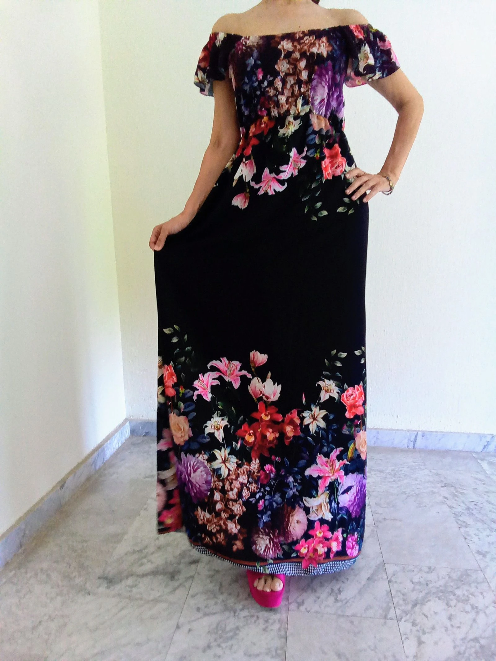 Floral Print Bohemian Maxi Dress – photo 2